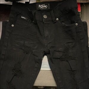 Noesino Kids Black Distressed Jeans